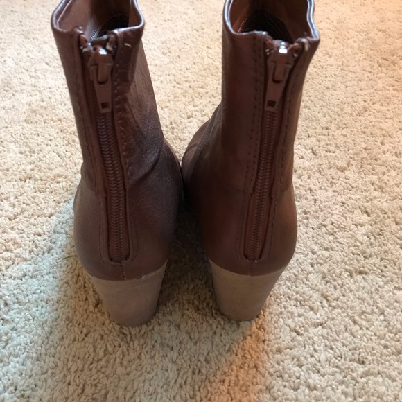 Light brown man made leather booties - Picture 4 of 4